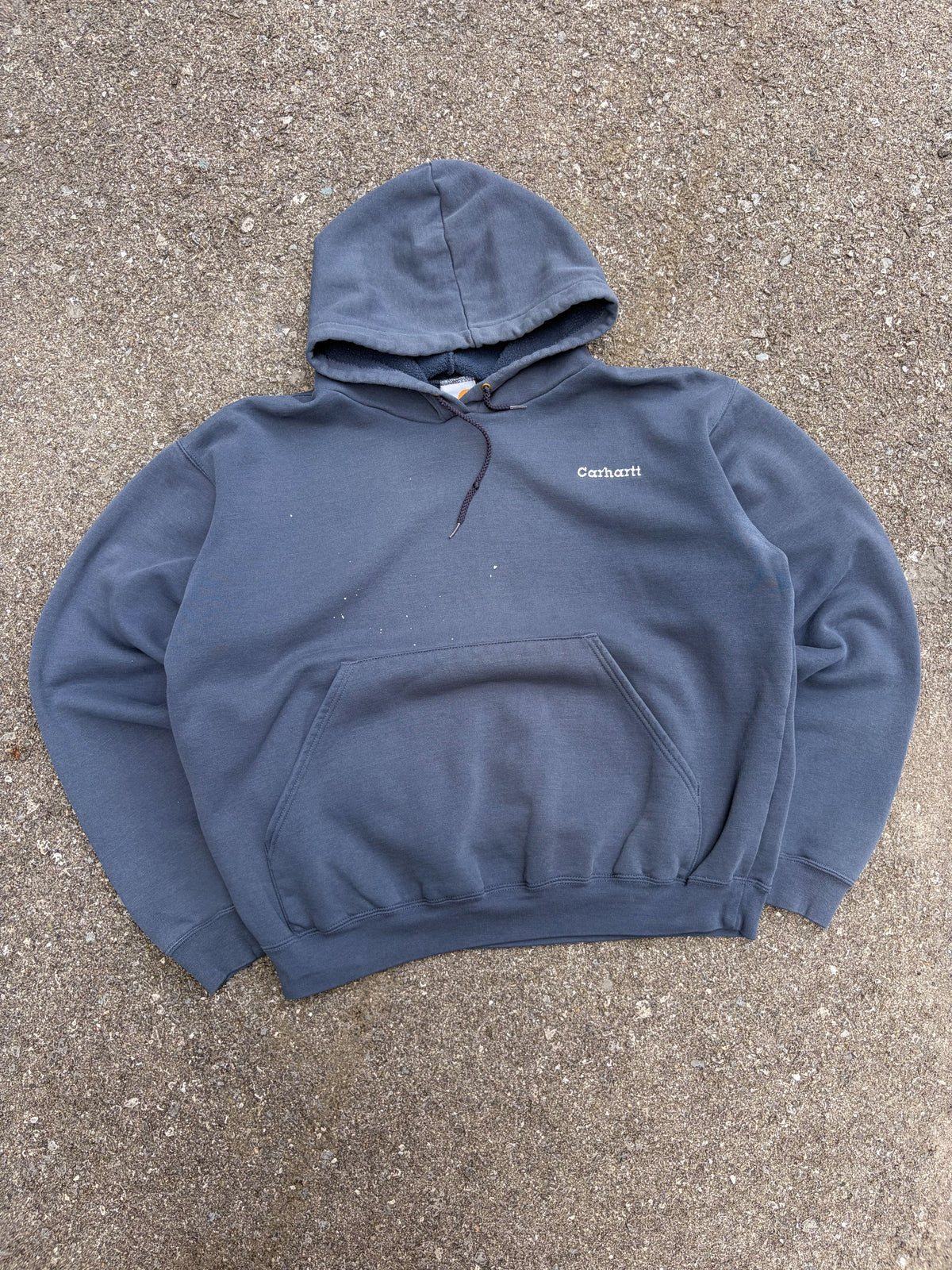 Vintage Carhartt Embroidered Spellout Hooded Workwear Sweatshirt Size XL