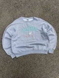 Vintage 90s Miami Dolphins NFL Embroidered Logo Spellout Sweatshirt Size Large