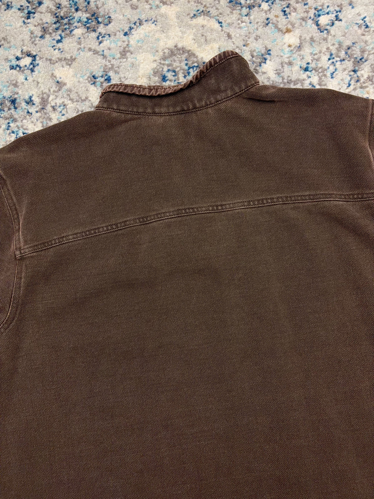 Vintage L.L. Bean Fleece Lined Thermal 1/4 Zip Crewneck Sweatshirt Size Large