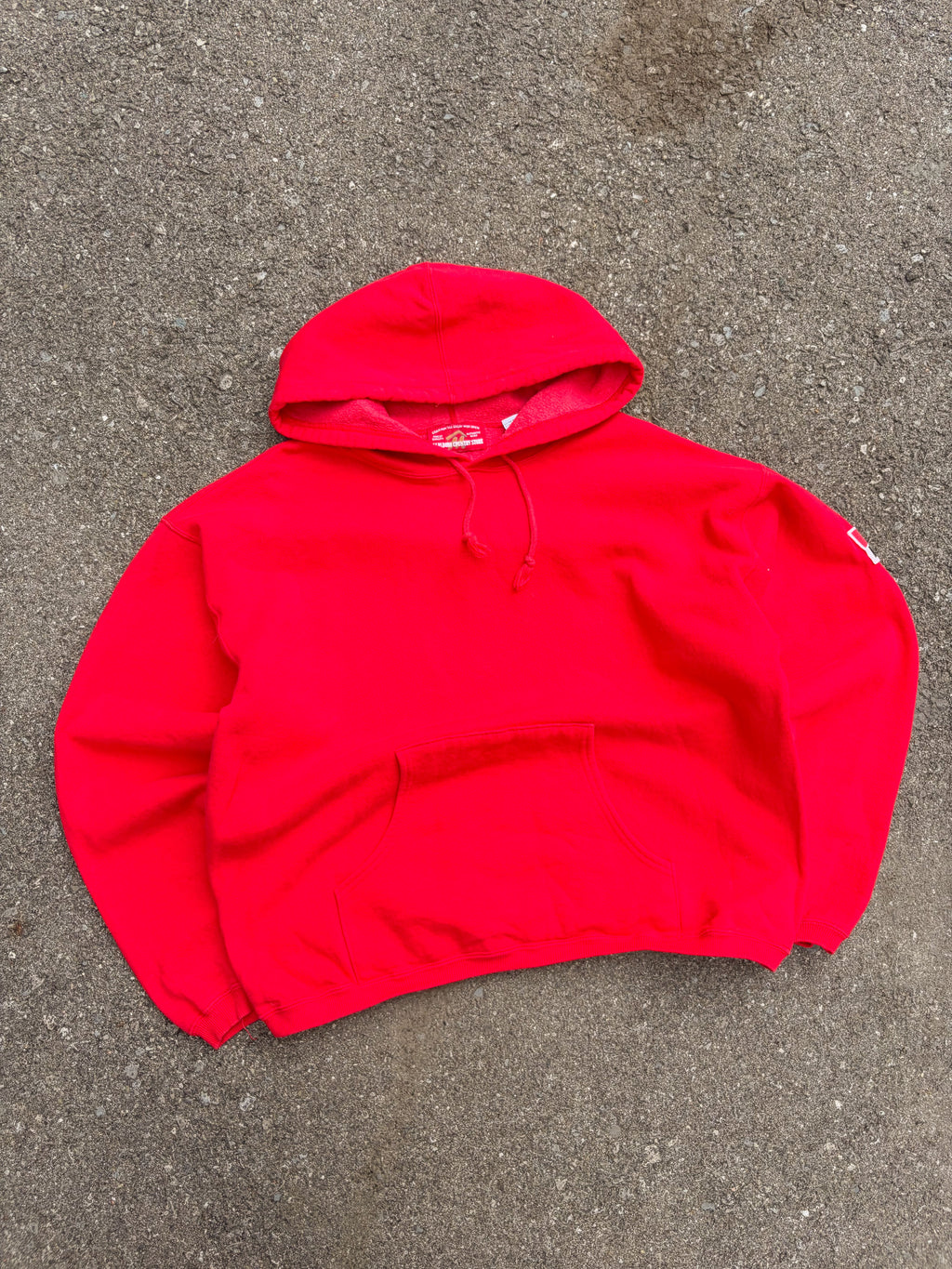 Vintage 90s Marlboro Country Store Embroidered Sleeve Patch Hooded Sweatshirt Size XL
