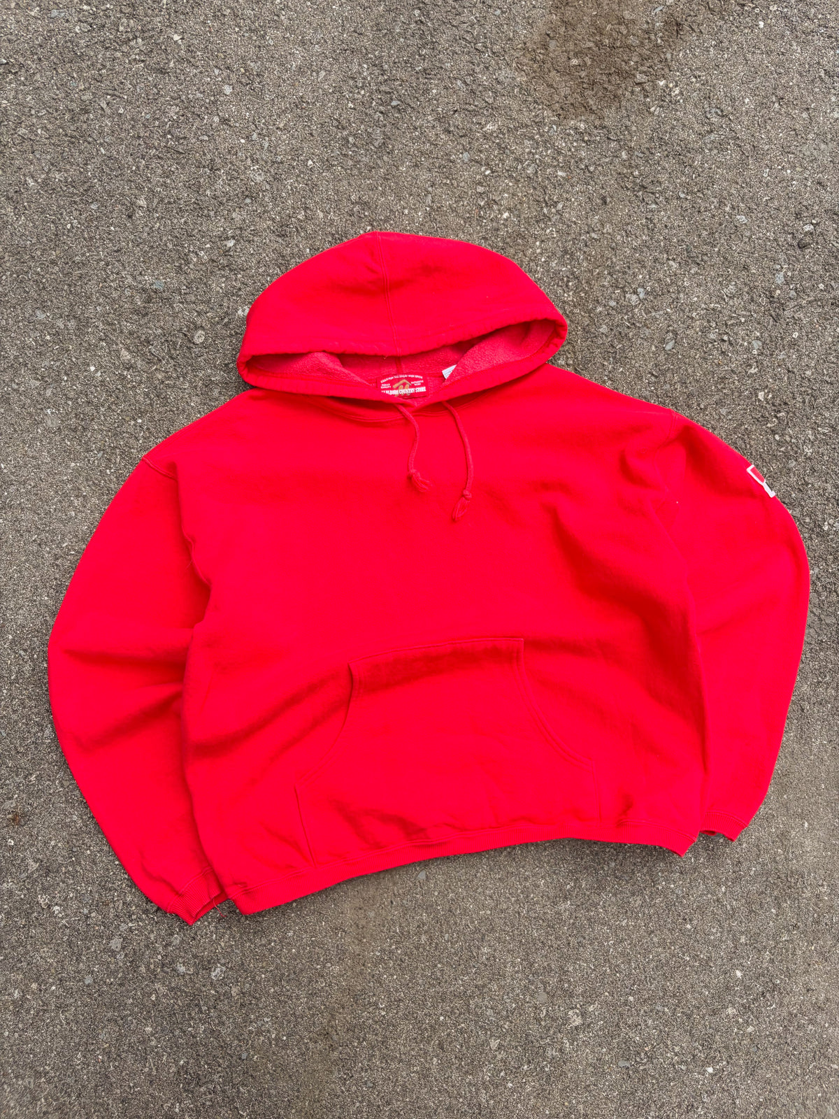 Vintage 90s Marlboro Country Store Embroidered Sleeve Patch Hooded Sweatshirt Size XL