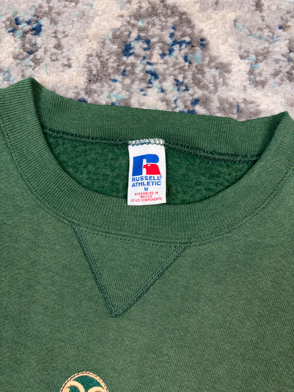 Vintage Colorado State Rams NCAA Embroidered Logo Spellout Crewneck Sweatshirt Size Medium