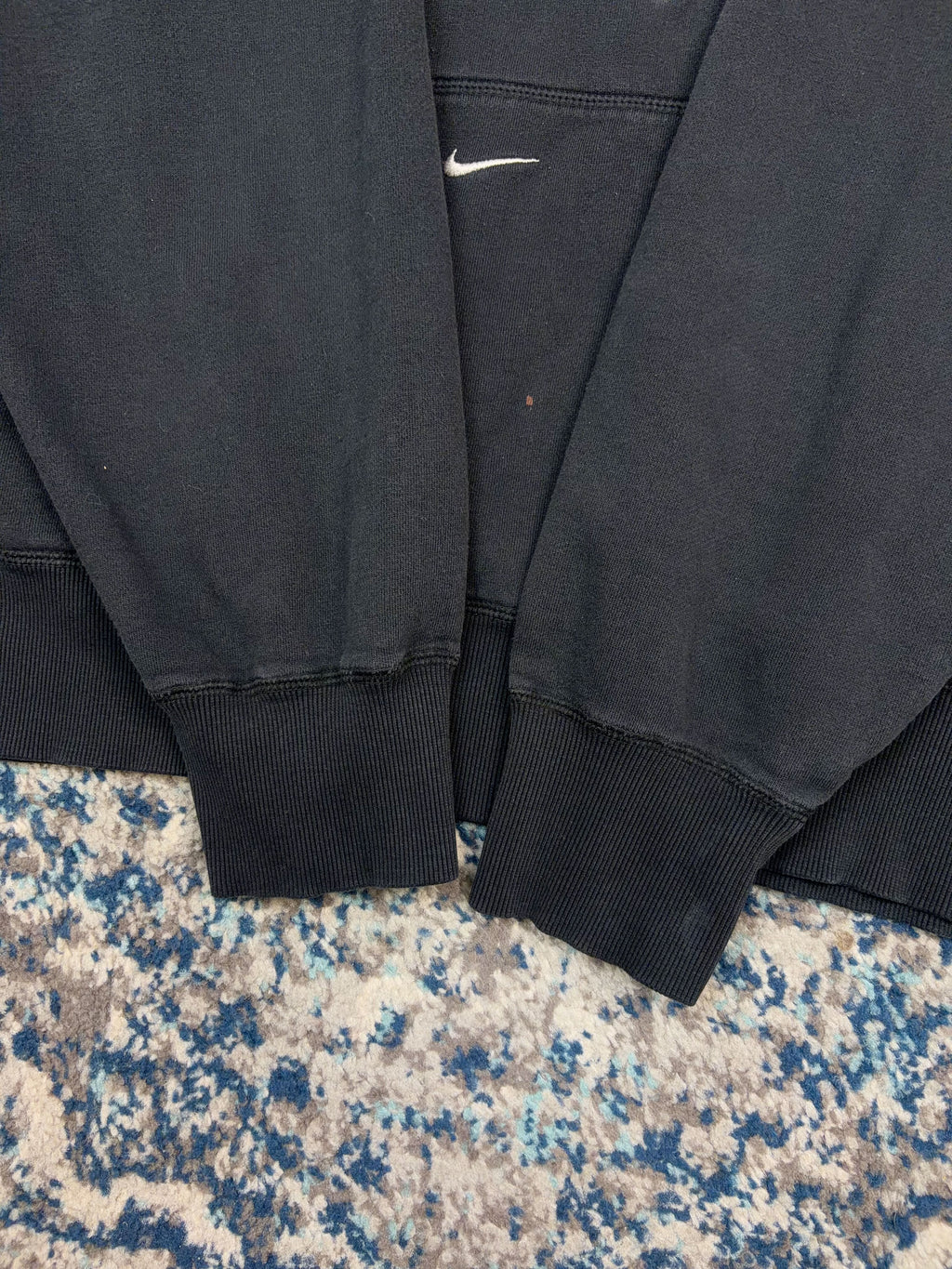 Vintage New York Yankees MLB Nike Embroidered Middle Swoosh Hooded Sweatshirt Size Large
