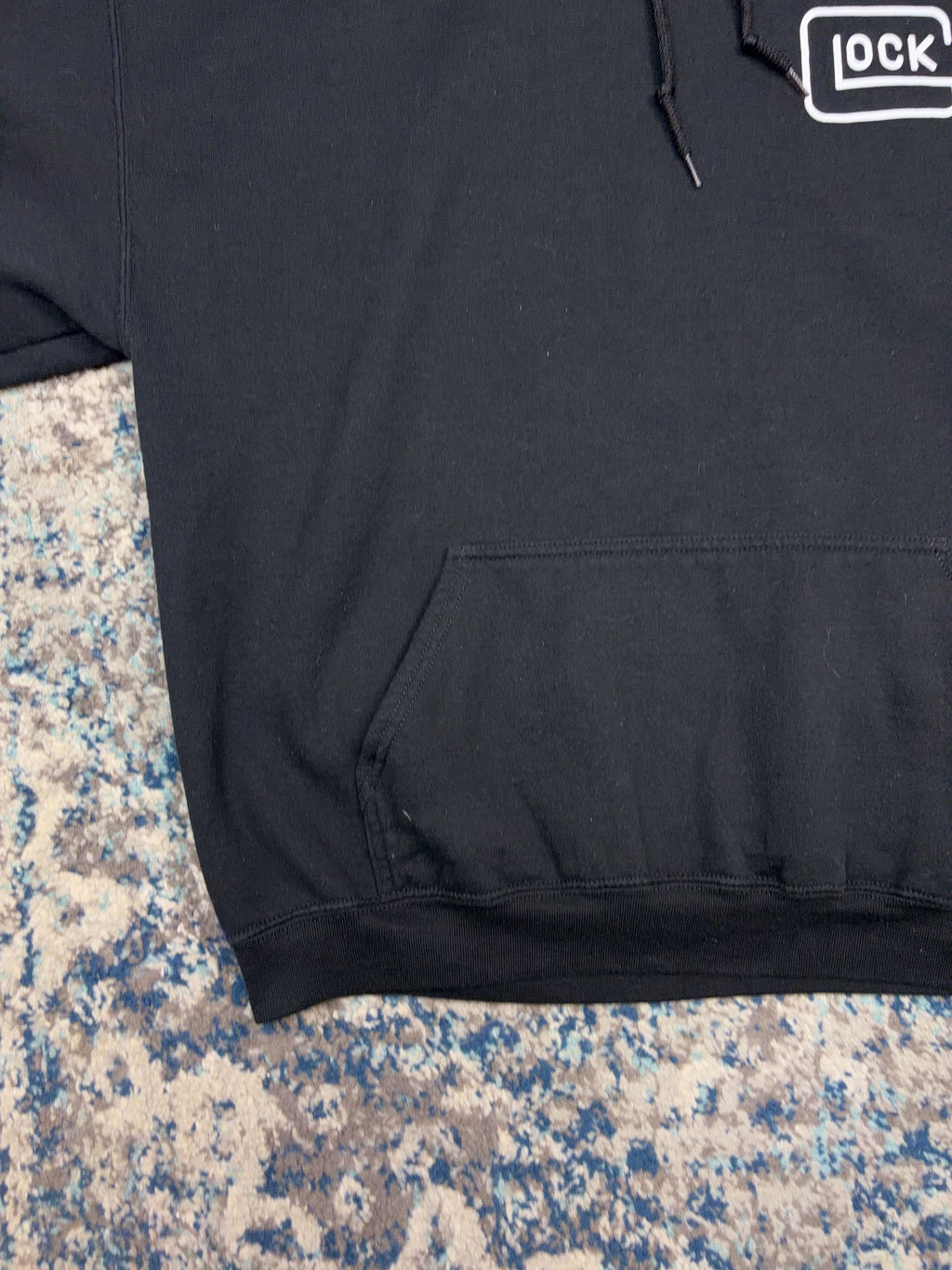 Vintage Glock In Glock We Trust Firearm Promo Graphic Hooded Sweatshirt Size XL