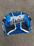 Vintage Fox Racing Yamaha Motocross Long Sleeve Spellout Cropped Jersey Size Large