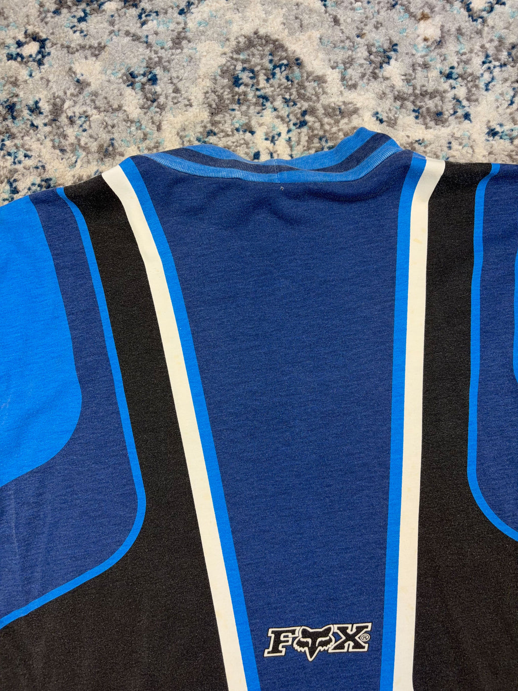 Vintage Fox Racing Yamaha Motocross Long Sleeve Spellout Cropped Jersey Size Large