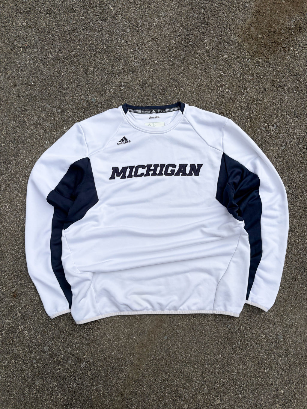 Vintage Michigan Wolverines NCAA Adidas Embroidered Logo Practice Jersey Size Medium