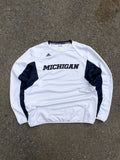 Vintage Michigan Wolverines NCAA Adidas Embroidered Logo Practice Jersey Size Medium