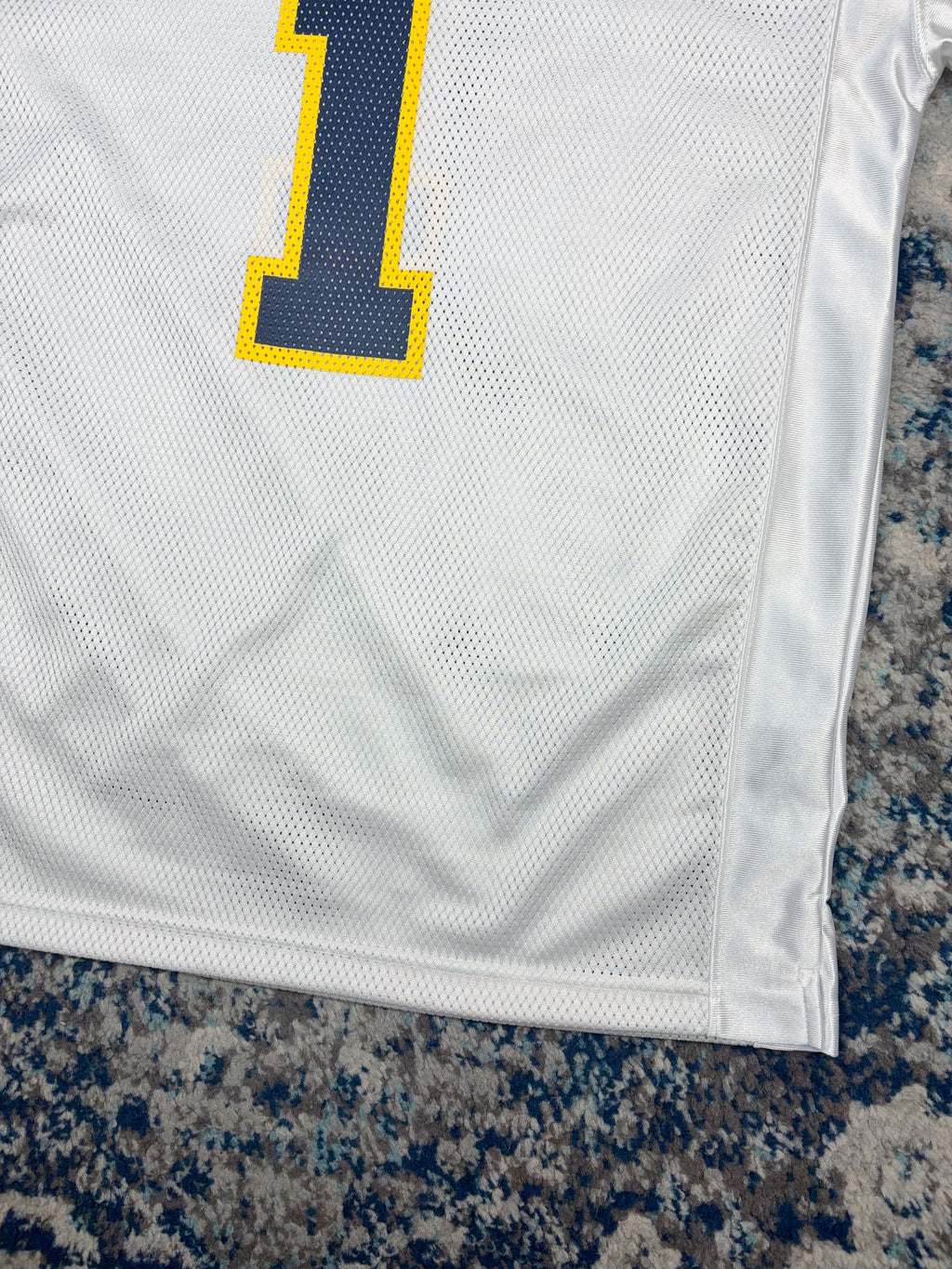 Vintage Michigan Wolverines NCAA #1 Starter Football Jersey Size Medium