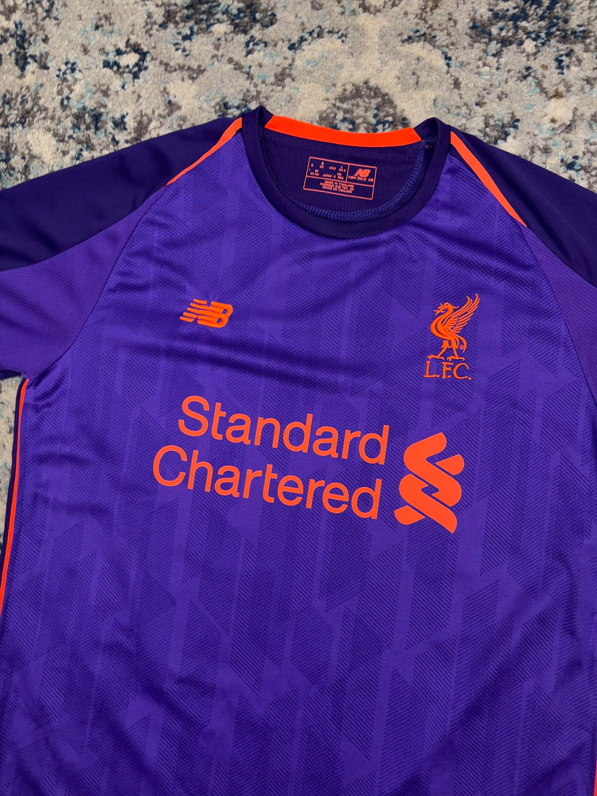 2018-19 Mo Salah Liverpool F.C New Balance Away Soccer Jersey Size Medium