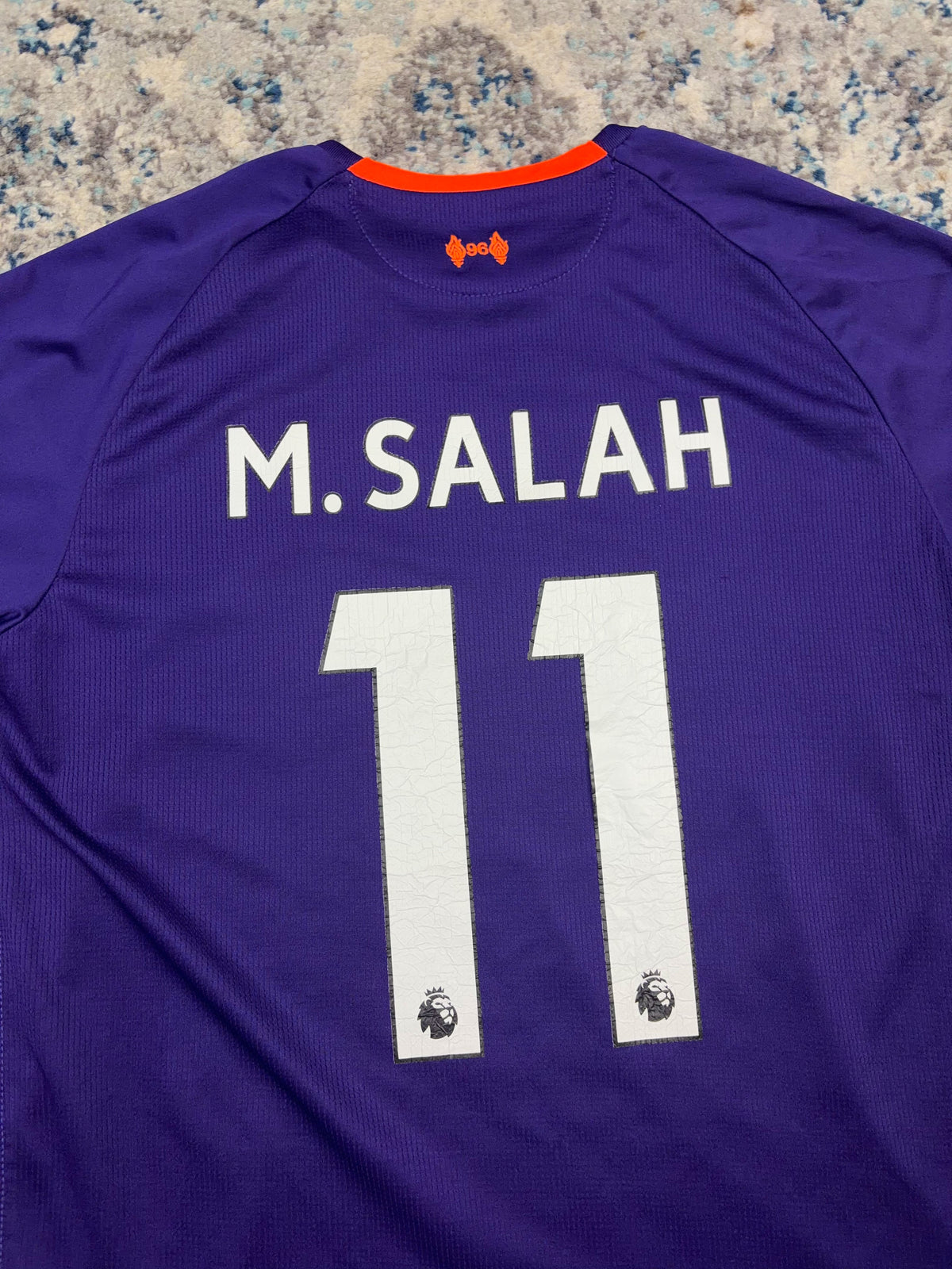 2018-19 Mo Salah Liverpool F.C New Balance Away Soccer Jersey Size Medium
