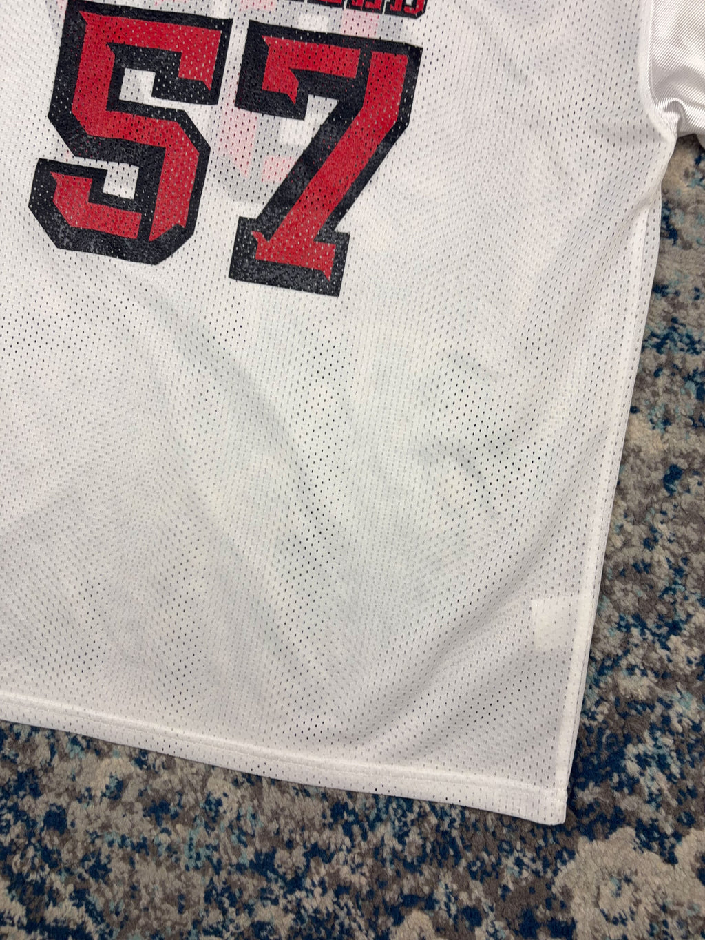 Vintage Mansfield Mounties NCAA #57 Mesh Football Jersey Size Large