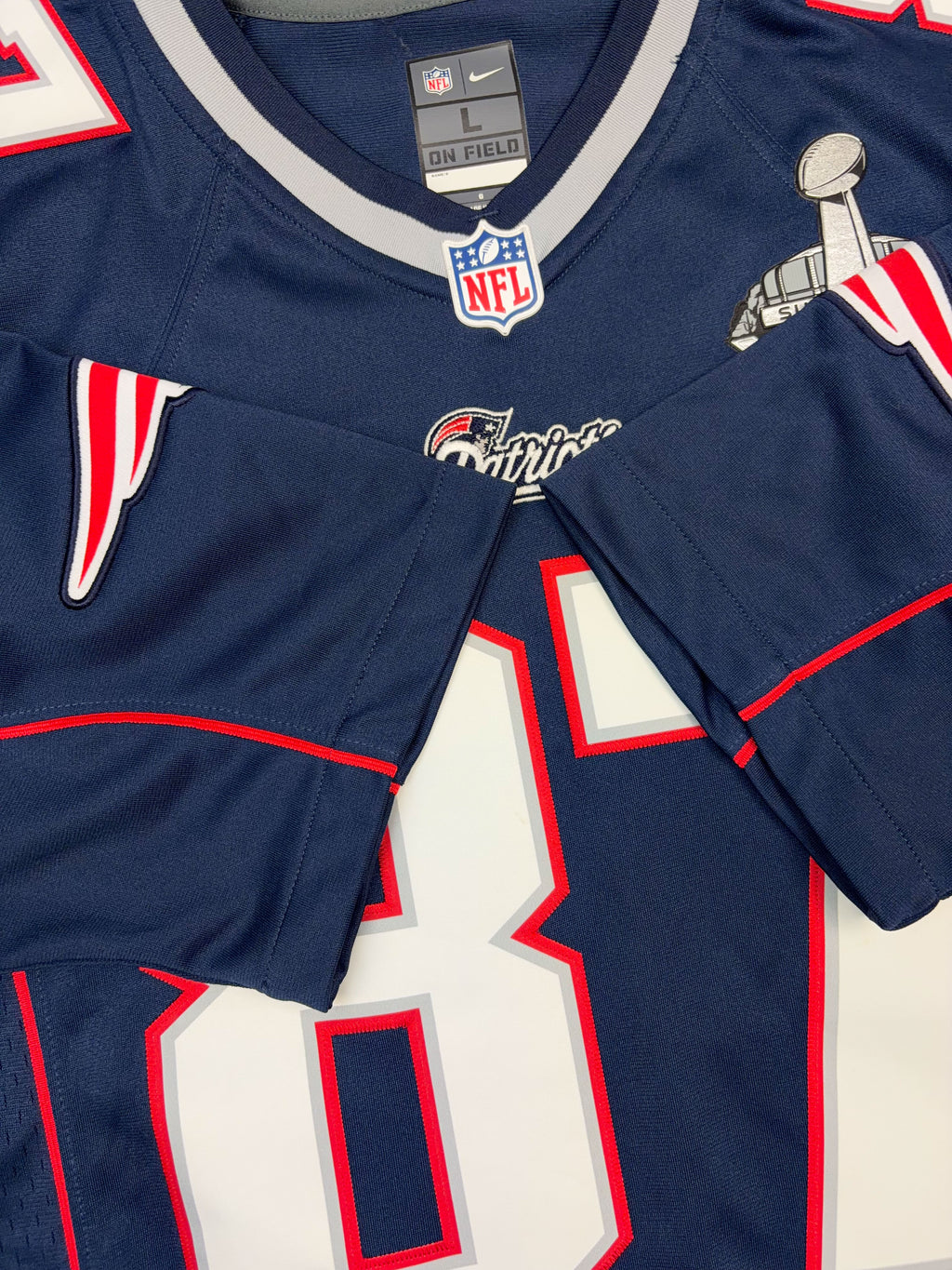 2015 Rob Gronkowski #87 New England Patriots NFL Nike Football Jersey Size Large