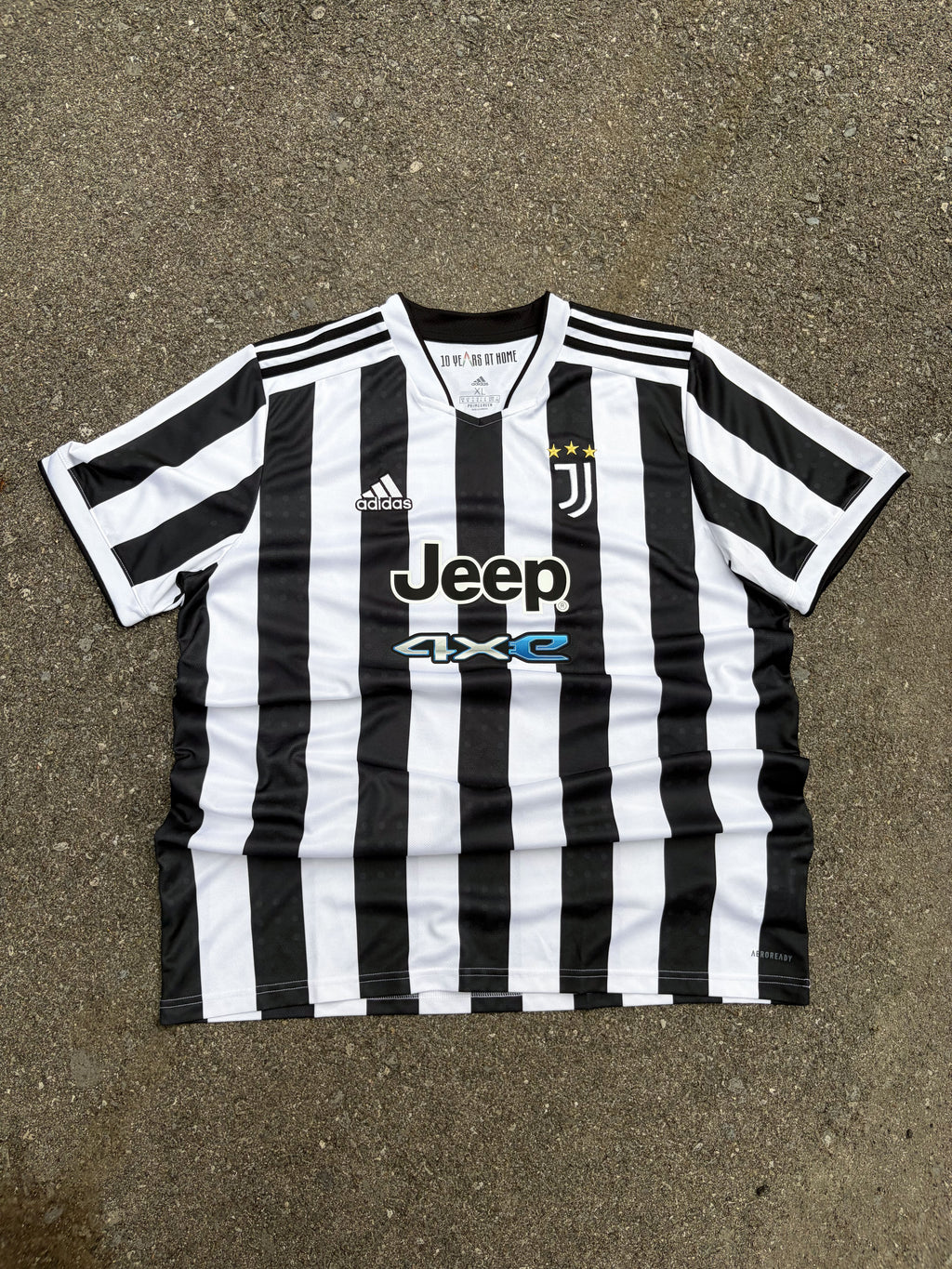 2021-22 Juventus Adidas Home 10 Year Allianz Stadium Custom Soccer Jersey Size XL