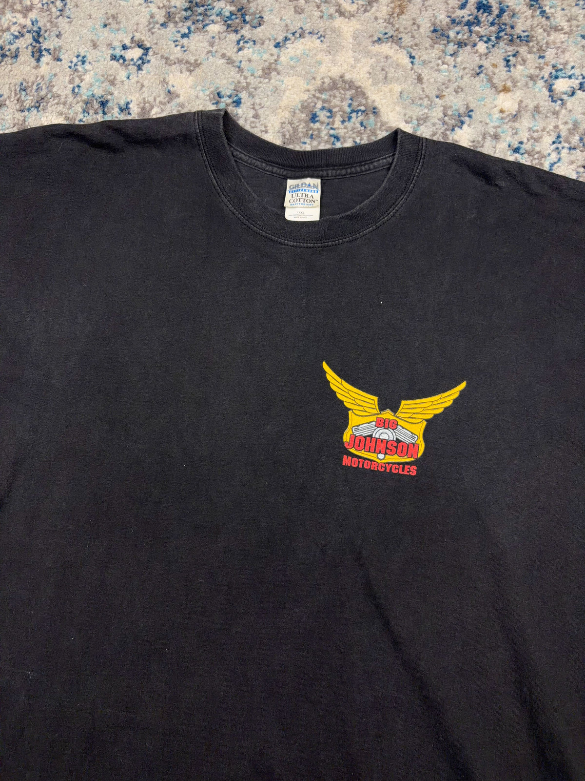 Vintage Big Johnson Motorcycles Tits Or Tires Comedy Graphic T-Shirt Size 3XL
