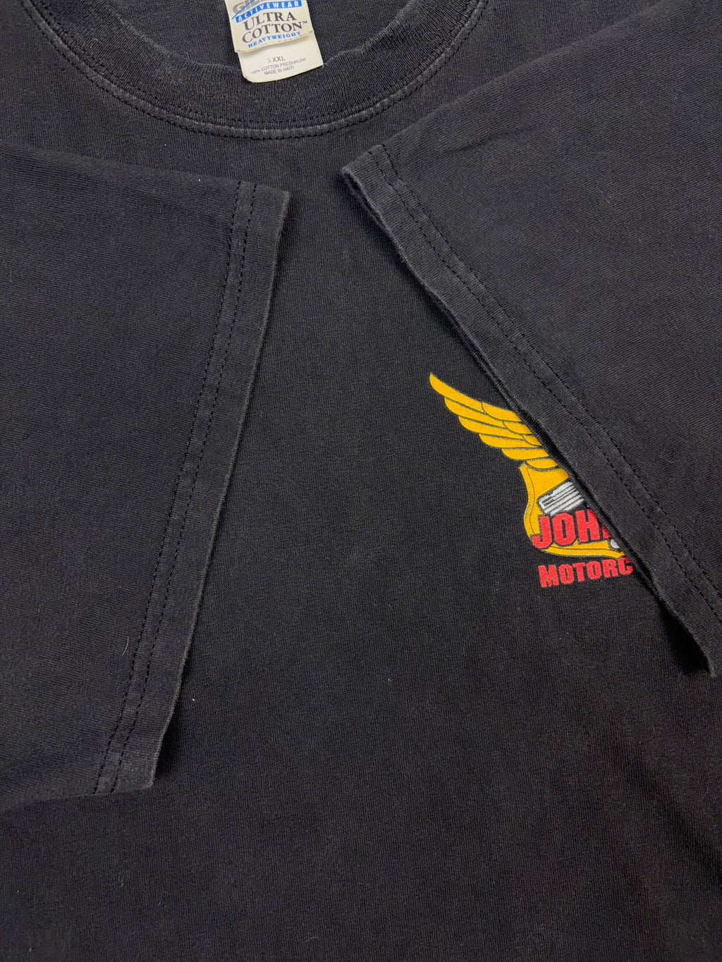 Vintage Big Johnson Motorcycles Tits Or Tires Comedy Graphic T-Shirt Size 3XL