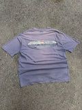 Vintage 90s Quiksilver Boarding Company Chrome Spellout Graphic T-Shirt Size XL