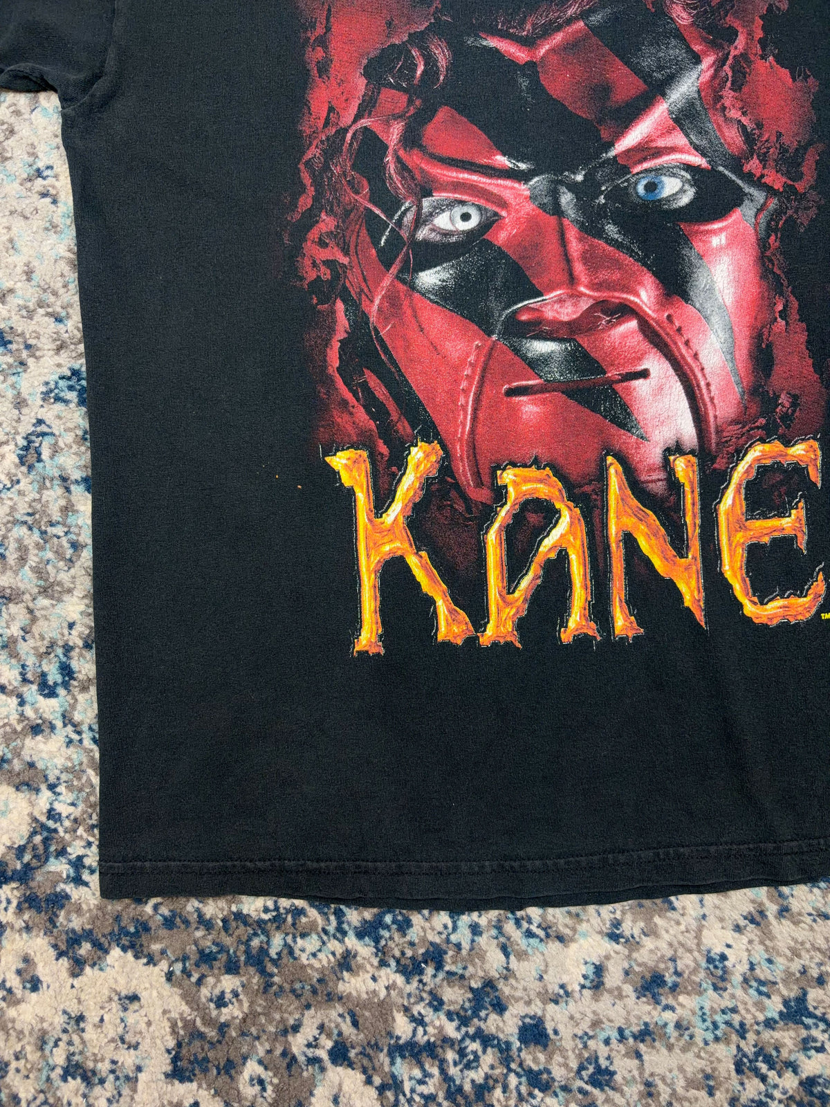 Vintage 2000 Kane WWE Racing The Big Red Machine Wrestling Graphic T-Shirt Size Large