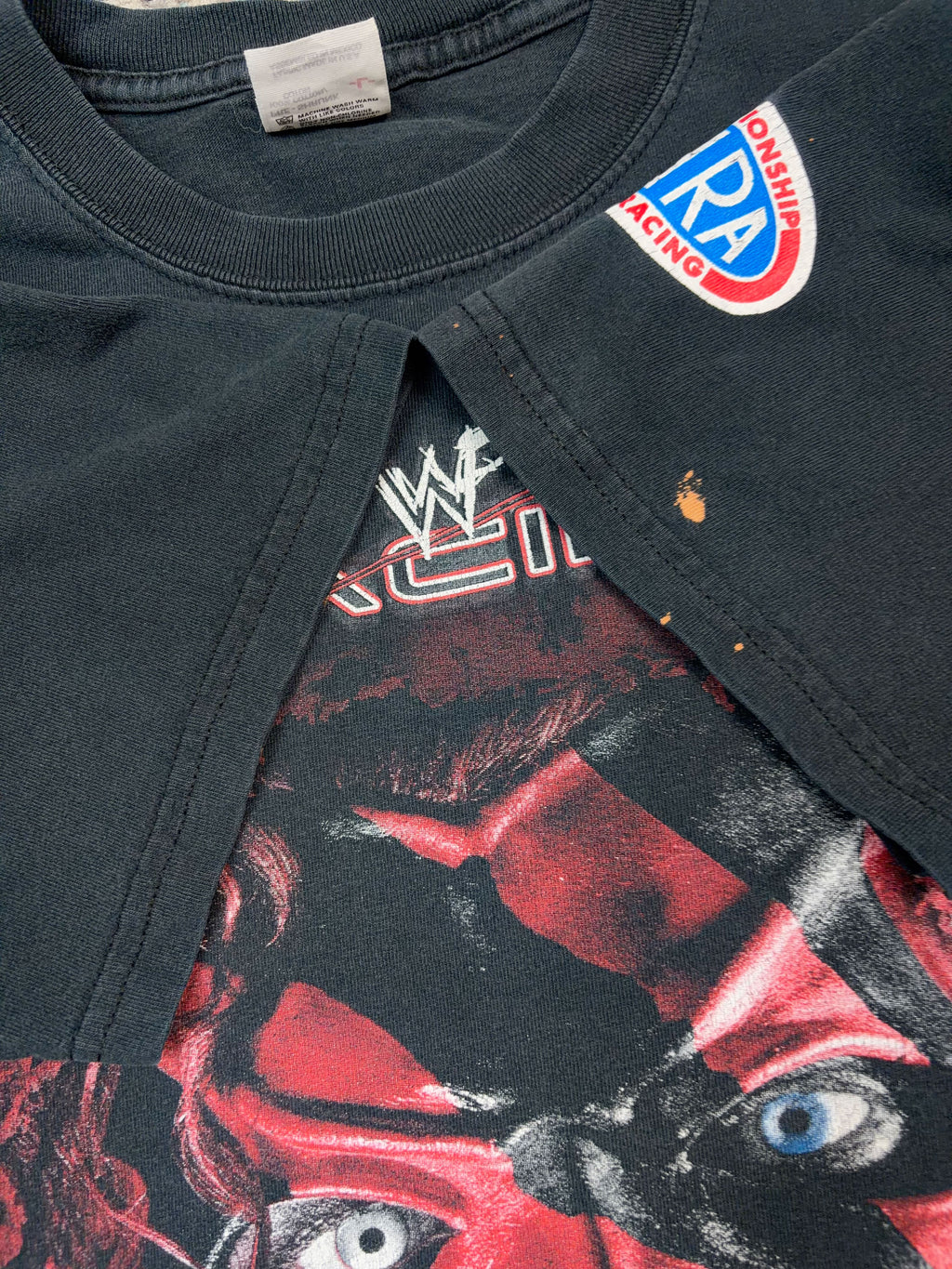 Vintage 2000 Kane WWE Racing The Big Red Machine Wrestling Graphic T-Shirt Size Large