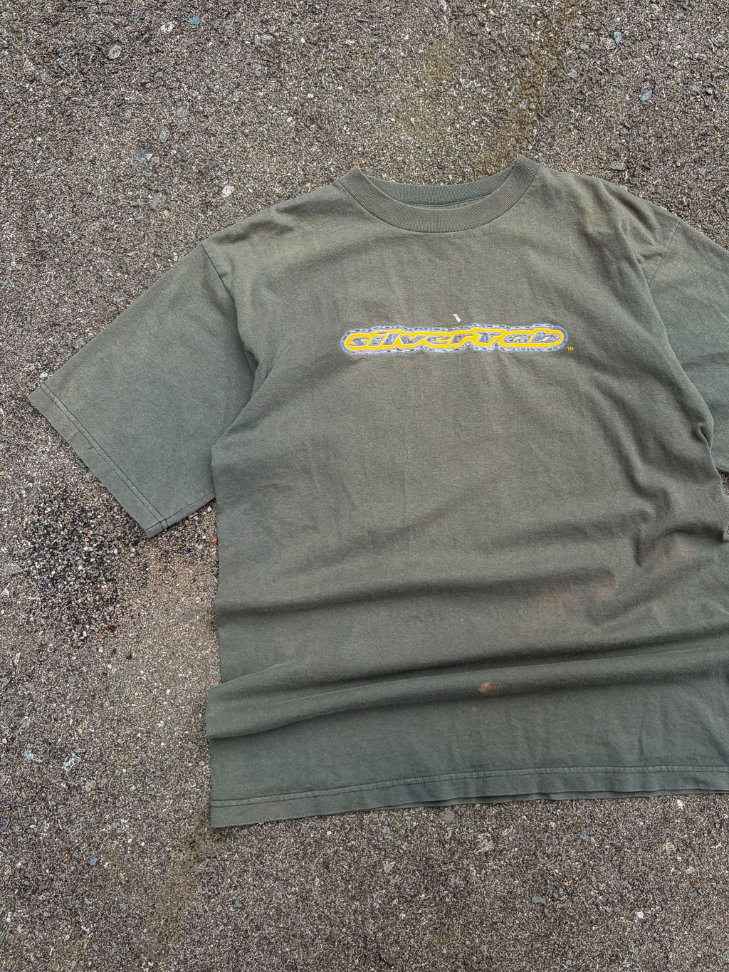 Vintage Y2K Levis Silvertab Futurism Spellout Logo Graphic T-Shirt Size XL