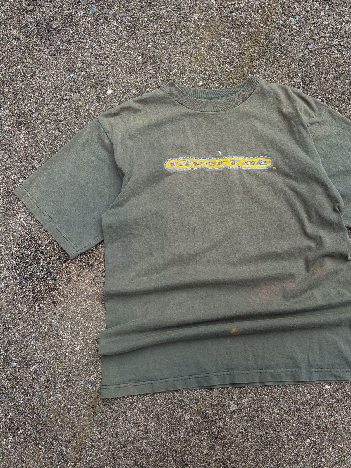 Vintage Y2K Levis Silvertab Futurism Spellout Logo Graphic T-Shirt Size XL