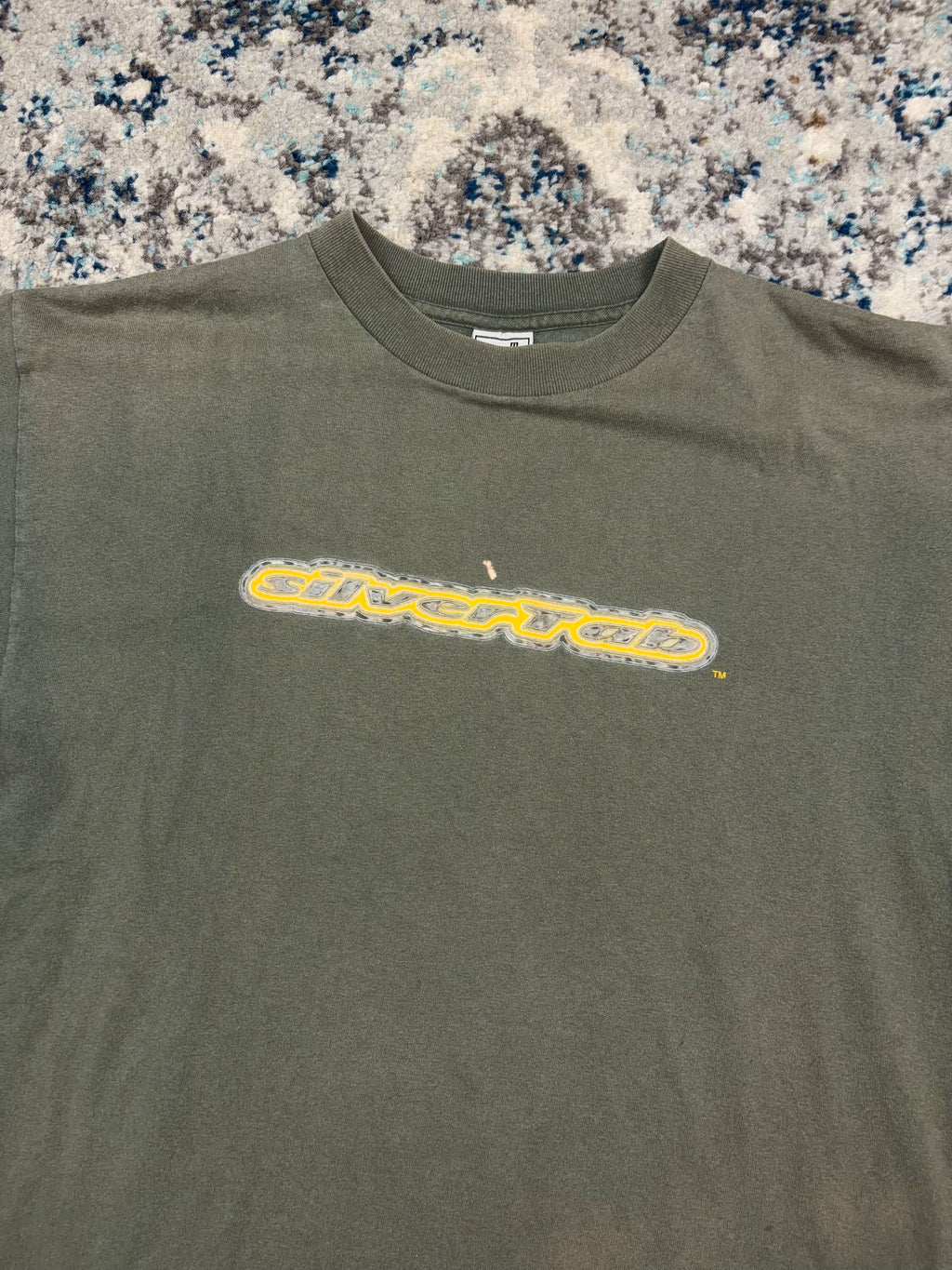 Vintage Y2K Levis Silvertab Futurism Spellout Logo Graphic T-Shirt Size XL