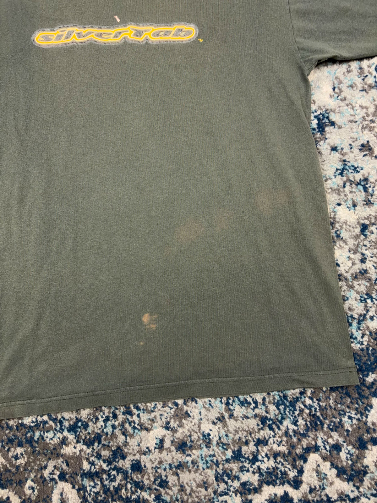 Vintage Y2K Levis Silvertab Futurism Spellout Logo Graphic T-Shirt Size XL