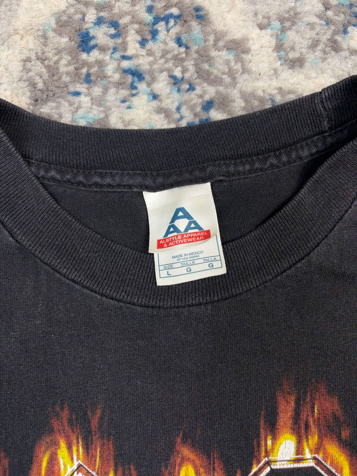 Vintage 2004 AC/DC For Those About To Rock Logo Spellout Rock Music T-Shirt Size Large