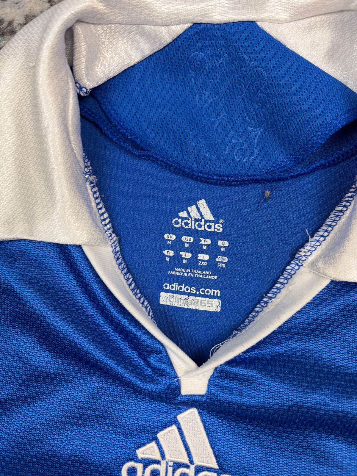 Florent Malouda #15 Chelsea FC Adidas Collared Soccer Jersey Size Medium