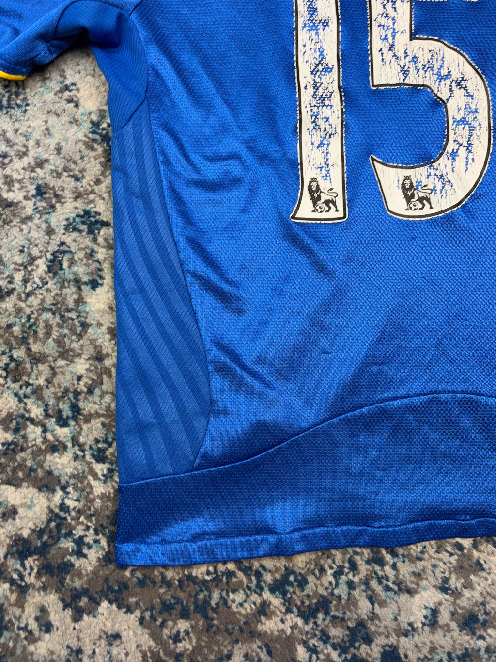 Florent Malouda #15 Chelsea FC Adidas Collared Soccer Jersey Size Medium