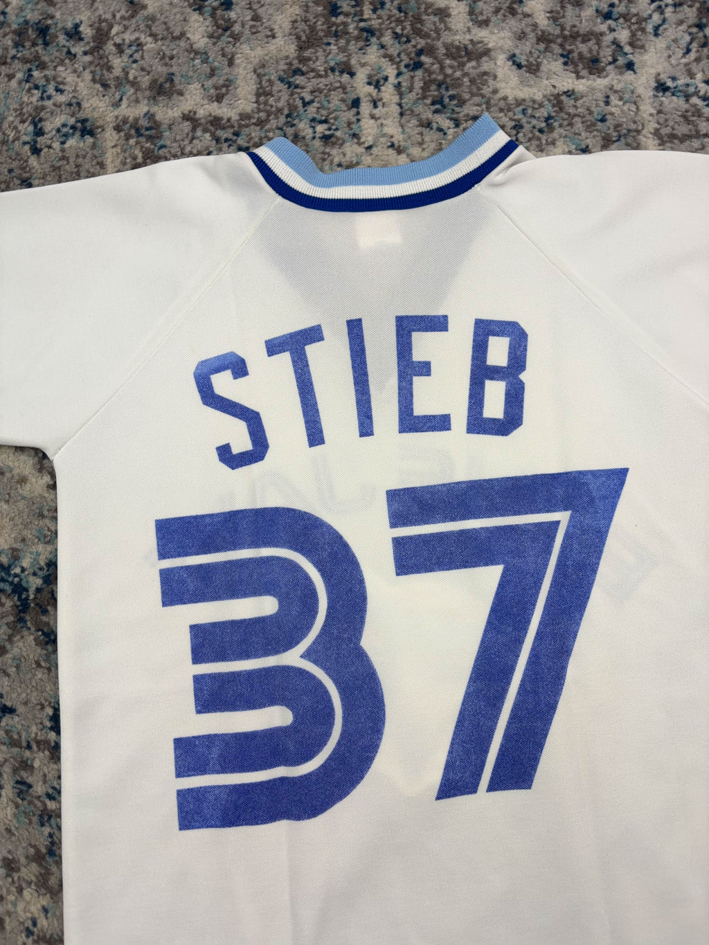 Vintage 80s/90s Dave Stieb #37 Toronto Blue Jays MLB Baseball Jersey Size Small