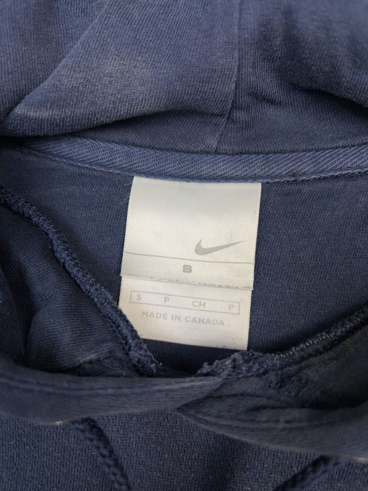 Vintage Nike Embroidered Middle Swoosh Hooded Sweatshirt Size Small