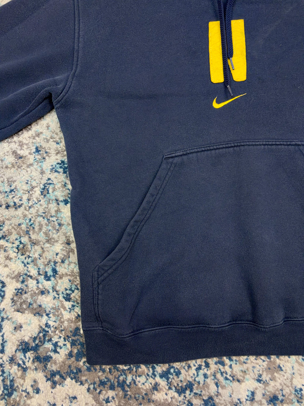 Vintage Nike Embroidered Middle Swoosh Hooded Sweatshirt Size Small