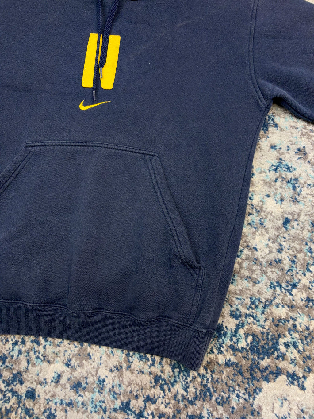 Vintage Nike Embroidered Middle Swoosh Hooded Sweatshirt Size Small