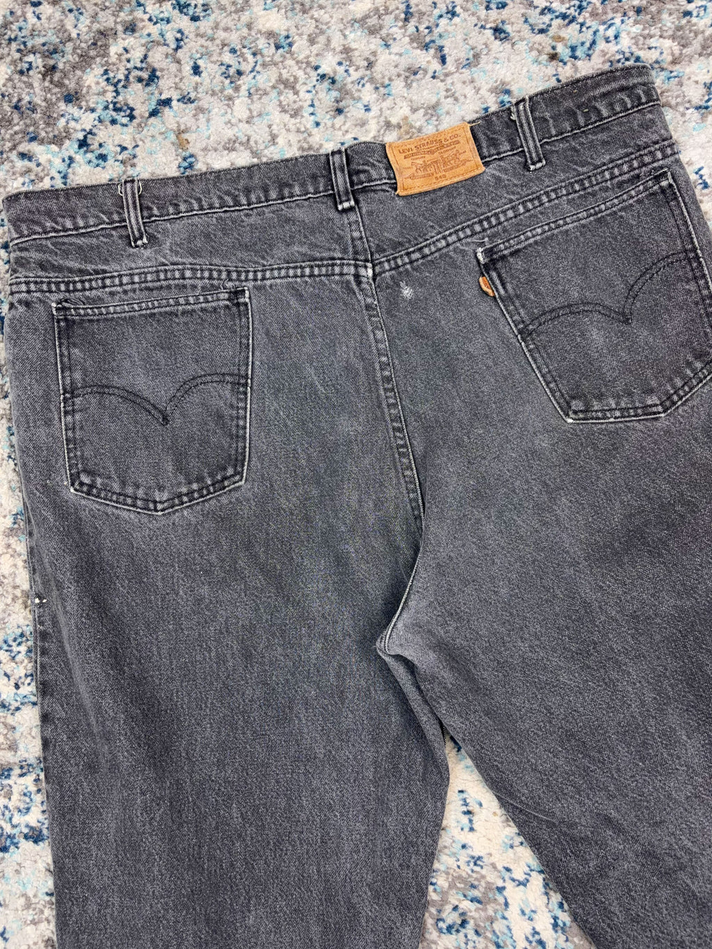 Vintage Levis 540 Brown Tab Black Wash Denim Pants Size 41