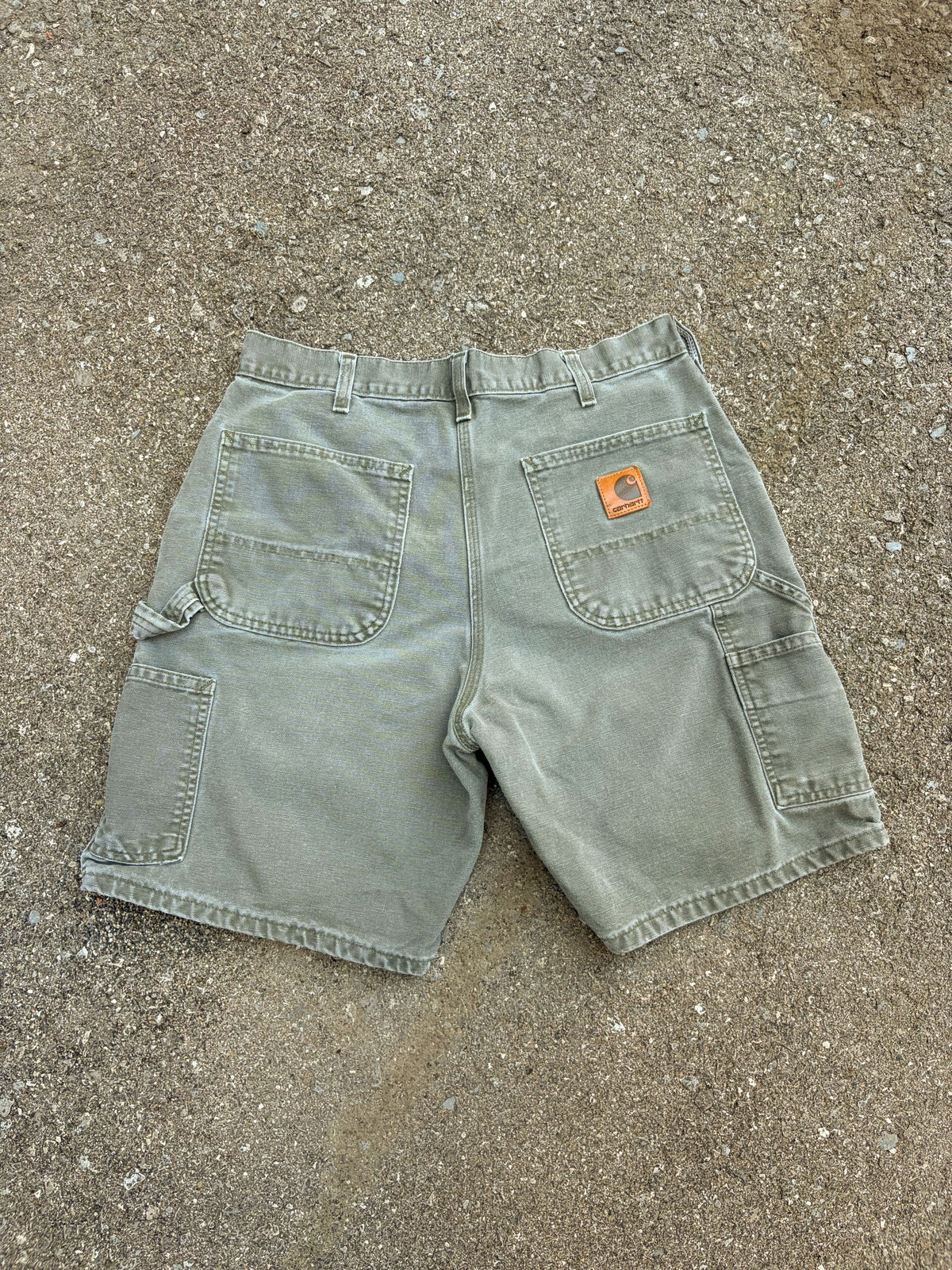 Vintage Carhartt Canvas Workwear Carpenter Shorts Size 32