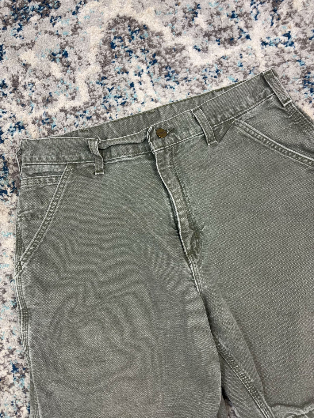 Vintage Carhartt Canvas Workwear Carpenter Shorts Size 32