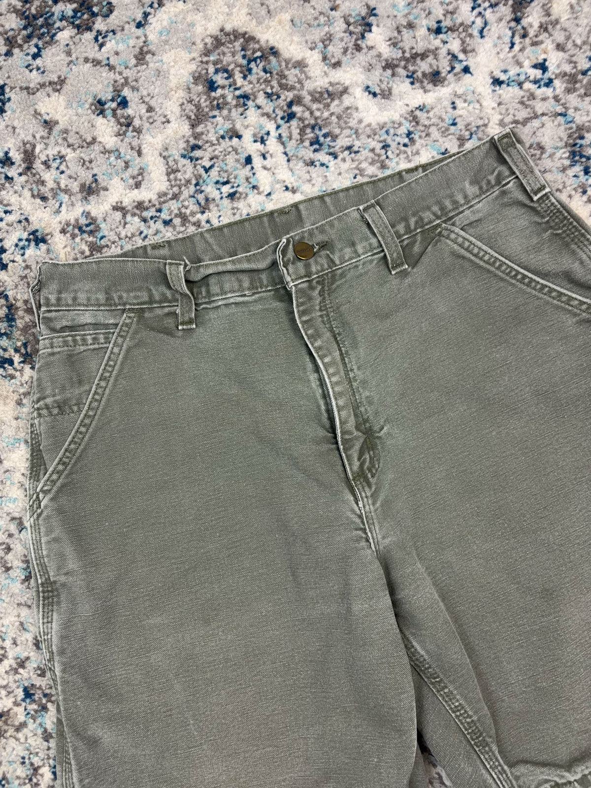 Vintage Carhartt Canvas Workwear Carpenter Shorts Size 32