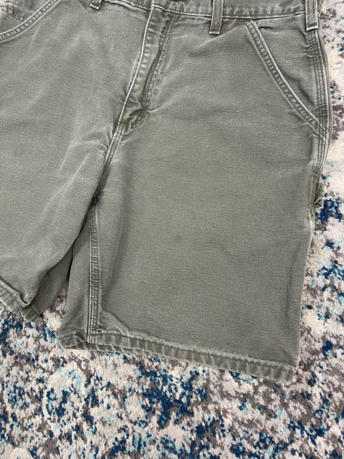 Vintage Carhartt Canvas Workwear Carpenter Shorts Size 32