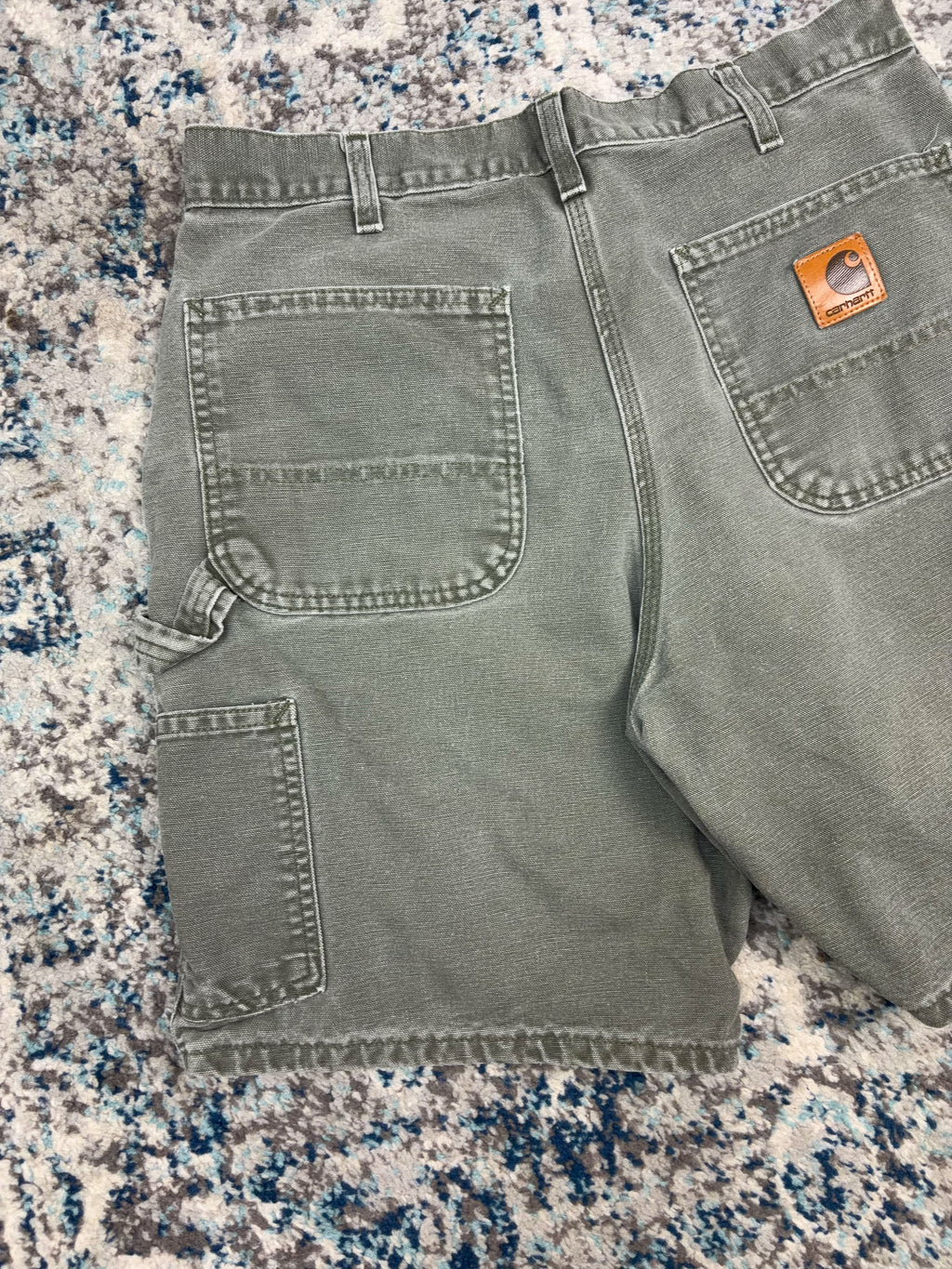 Vintage Carhartt Canvas Workwear Carpenter Shorts Size 32