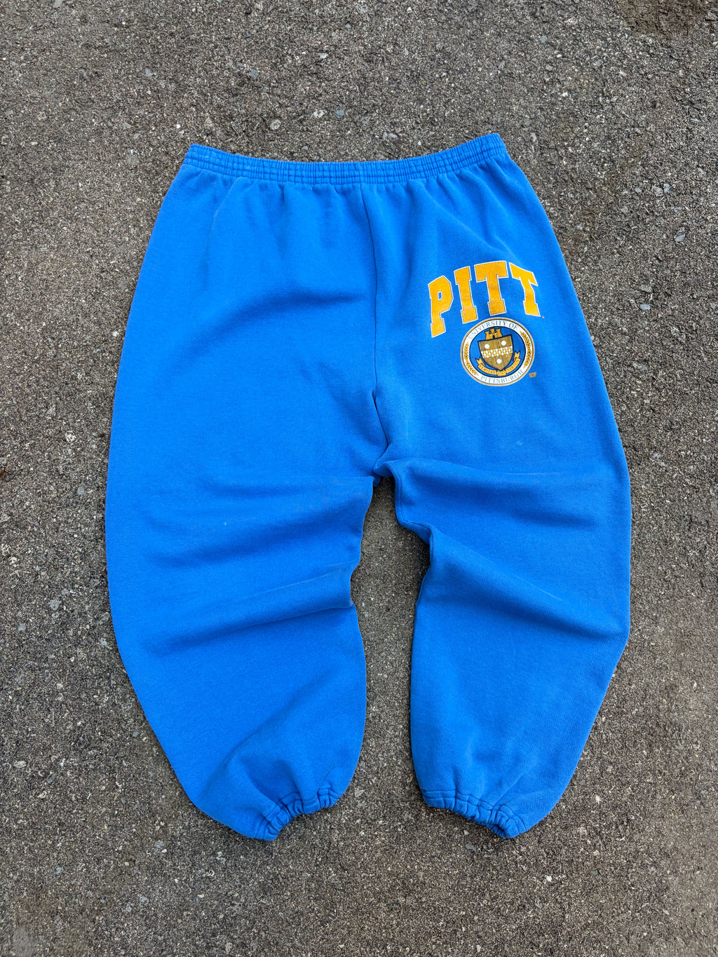 Vintage 90s Pitt Panthers NCAA Crest Graphic Sweat Pants Size XL