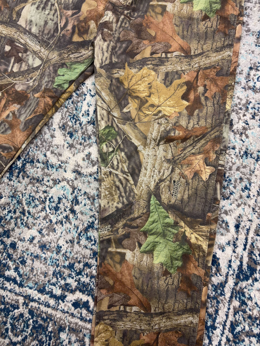 Vintage 90s Wrangler Advantage Camo Canvas Hunting Pants Size 36