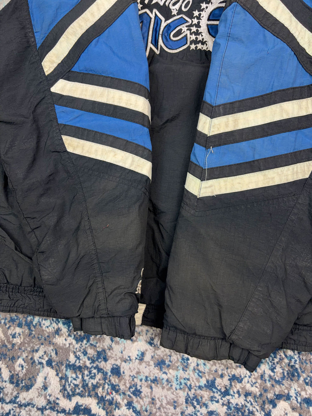 Vintage 90s Orlando Magic NBA Starter Hooded Bomber Jacket Size Small