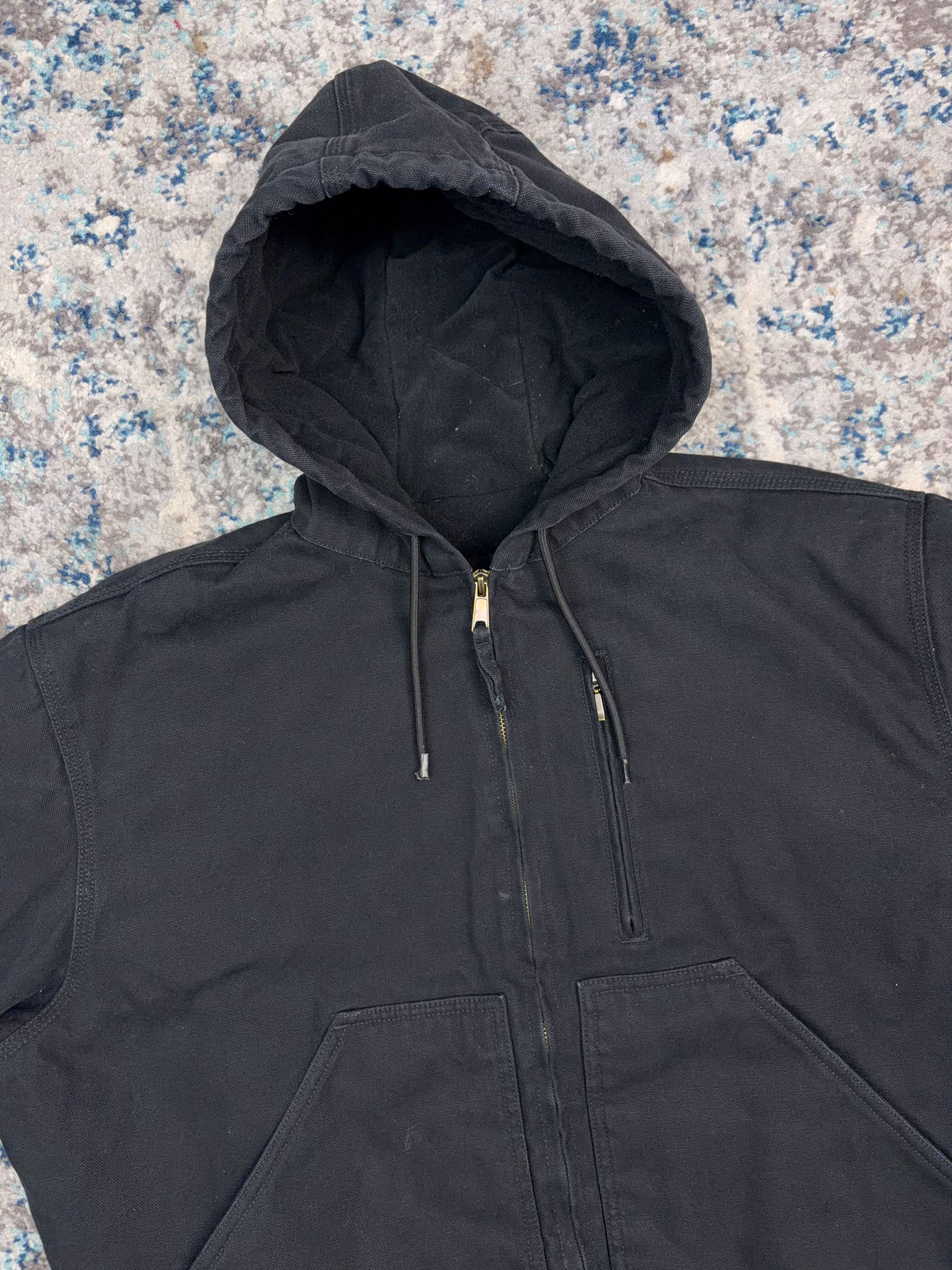 Dickies Canvas Workwear Insulated Active Style Hooded Bomber Jacket Size Large