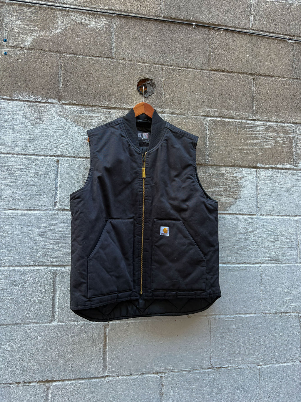 Carhartt Canvas Workwear Quilted Lined Workwear Vest Jacket Size XL
