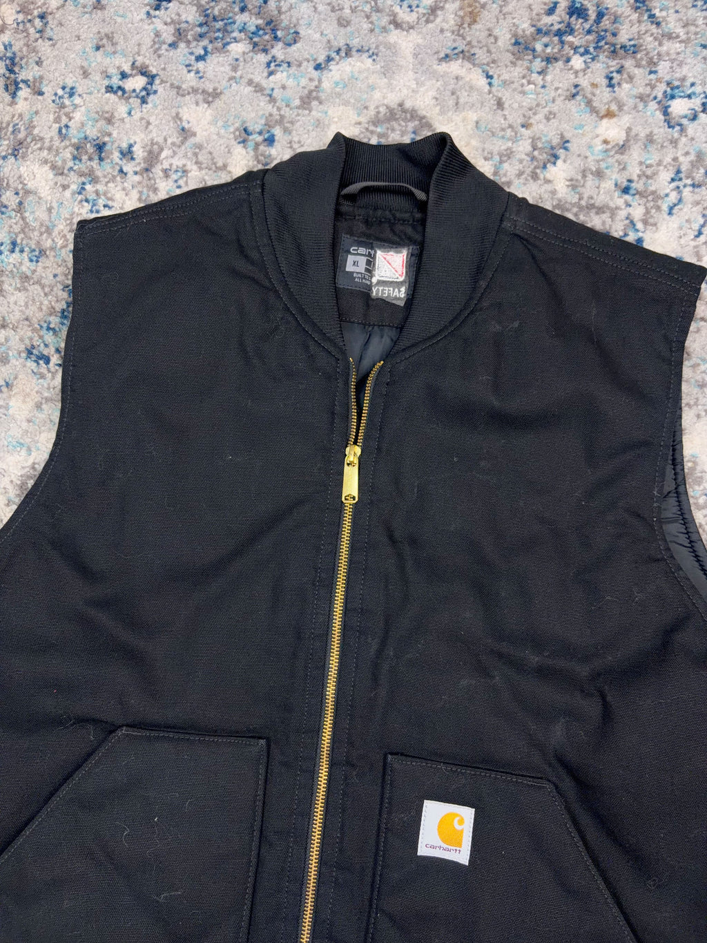Carhartt Canvas Workwear Quilted Lined Workwear Vest Jacket Size XL