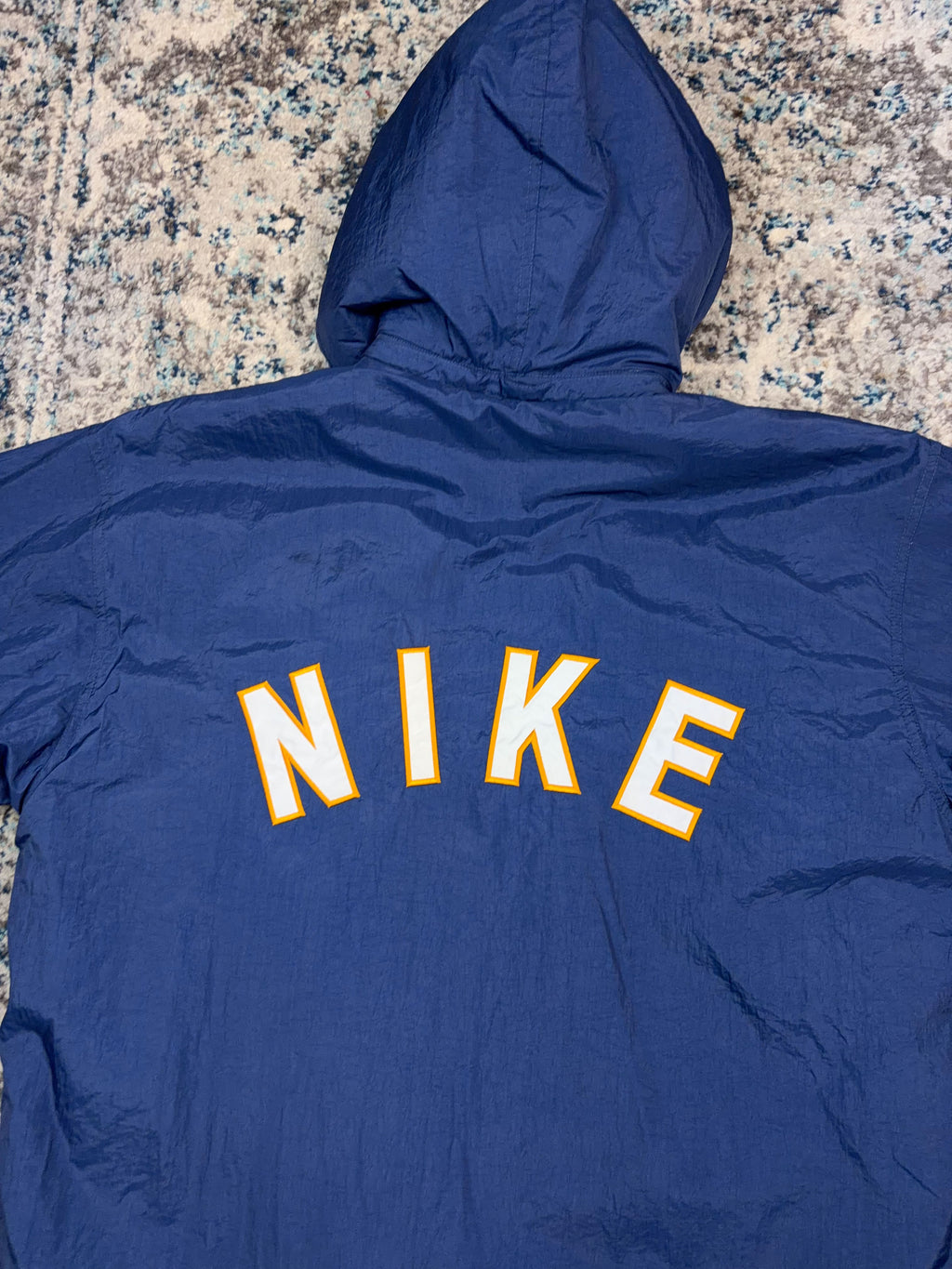 Vintage Nike Embroidered Mini Swoosh Fleece Lined Hooded Jacket Size 2XL