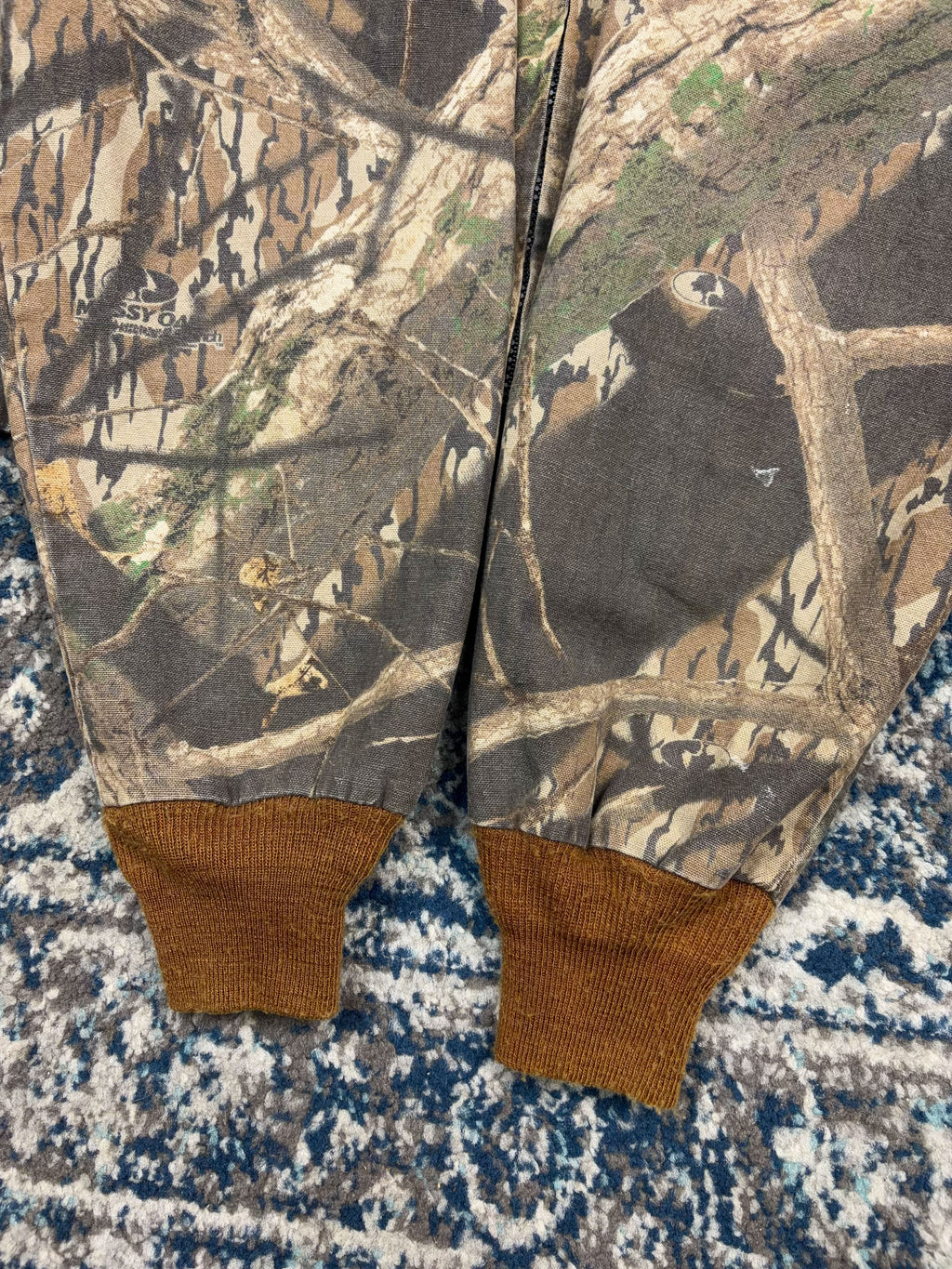 Vintage Mossy Oak Shadow Branch Full Zip Camo Hunting Jacket Size Medium