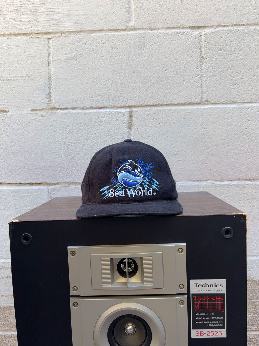 Vintage 90s Sea World Embroidered Logo Destination Strapback Hat OSFA
