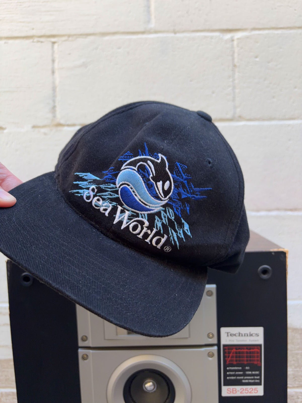 Vintage 90s Sea World Embroidered Logo Destination Strapback Hat OSFA